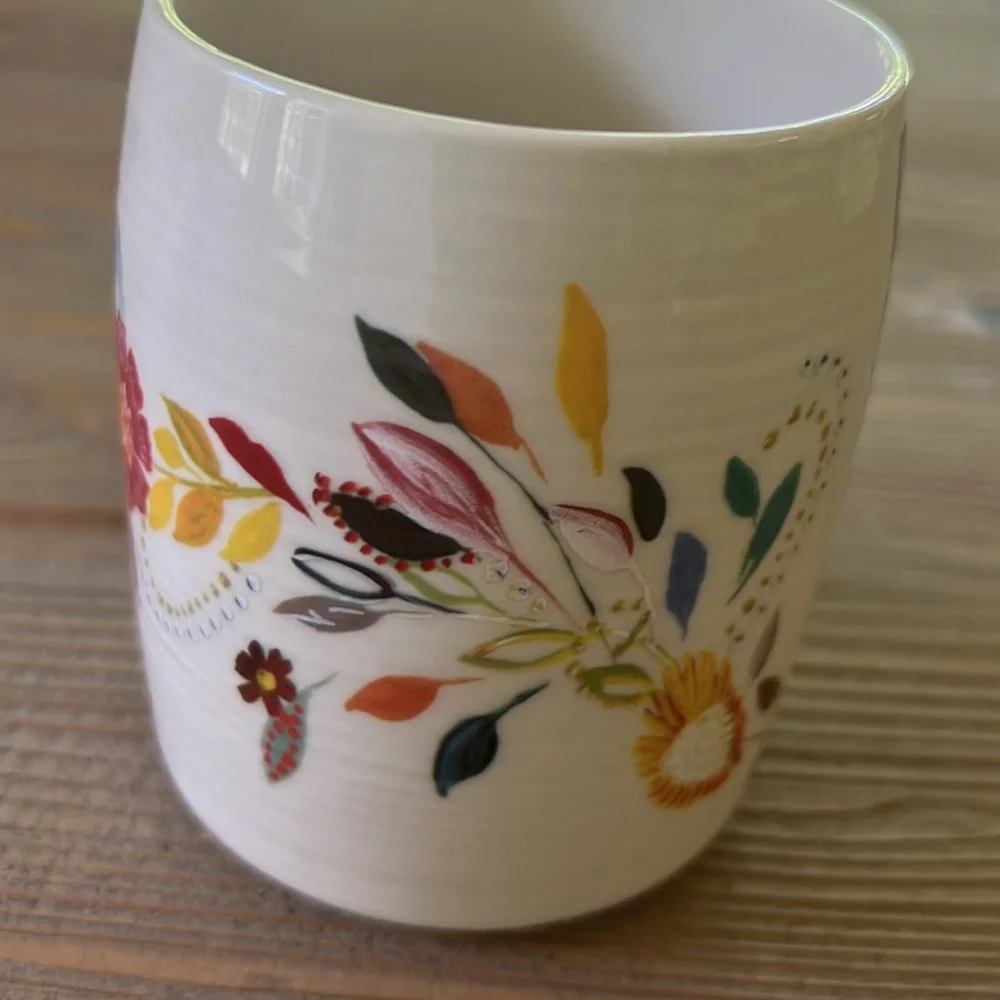 Anthropologie Starla Halfmann Initial N Mug